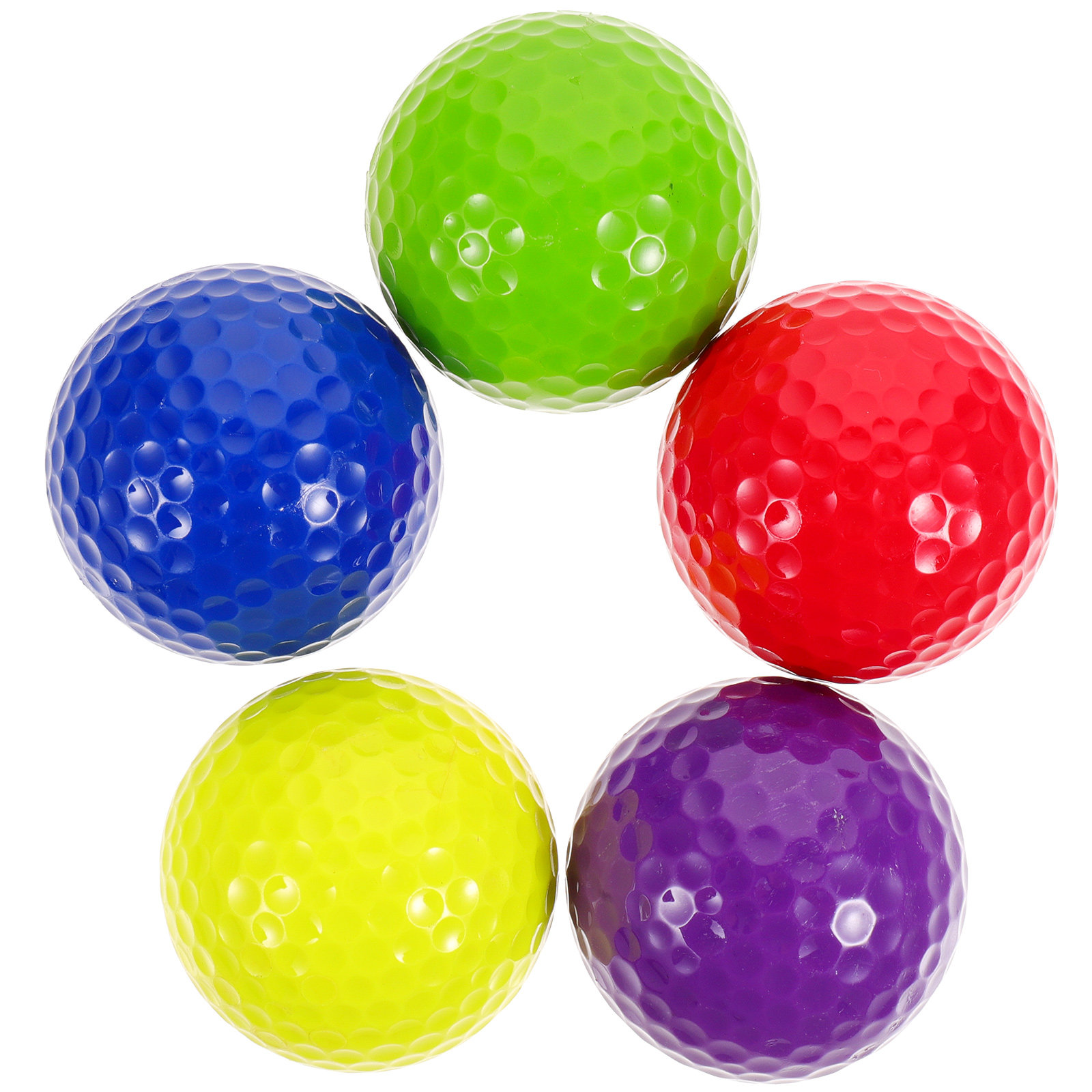 Practice Equipment For Golf - 5 stuks plastic oefengolfballen Kleur Professionele