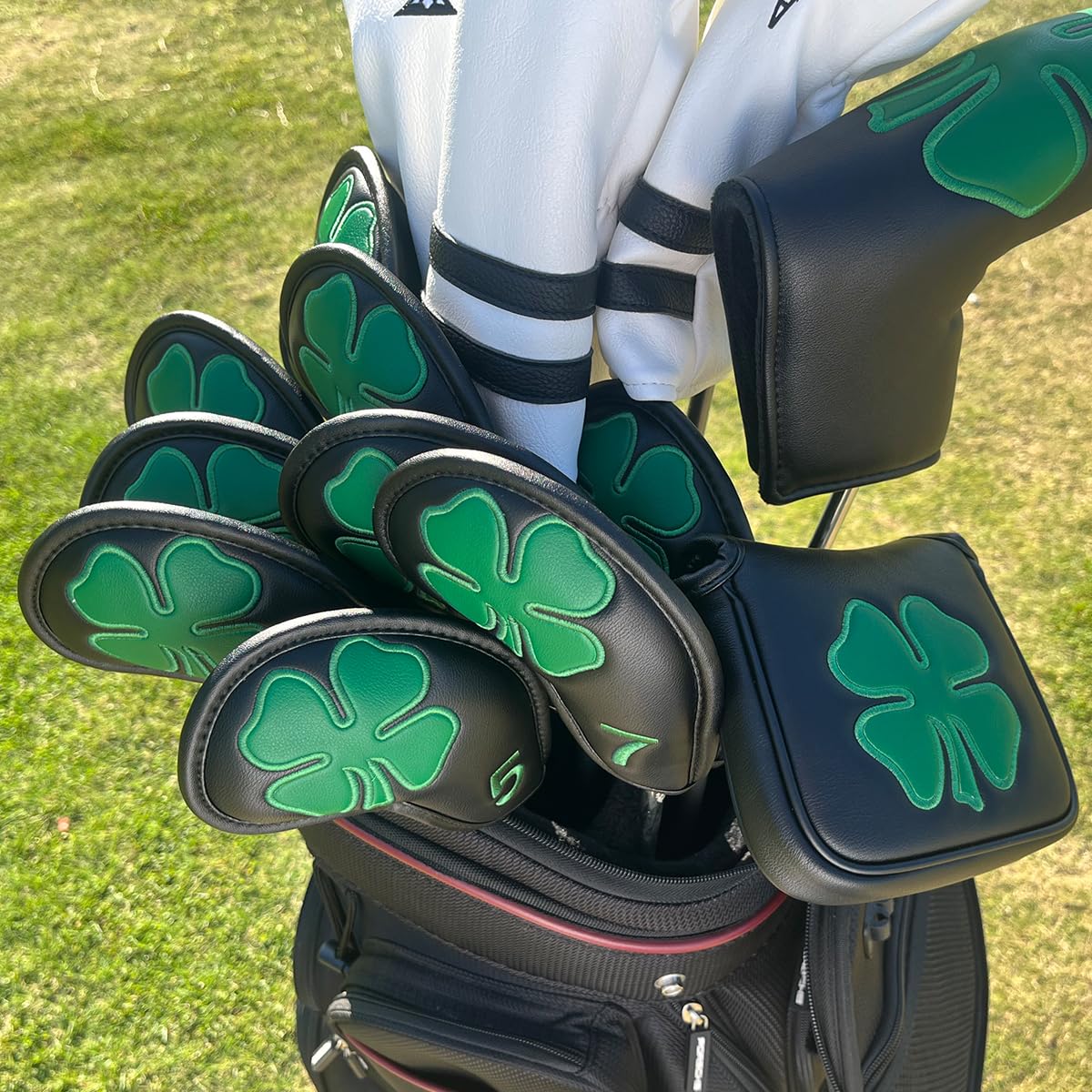 Golf ijzerkopbeschermers zwart - Golf Club Iron Set recensie en prijs