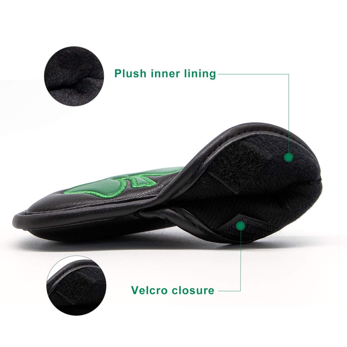 Golf ijzerkopbeschermers zwart - Golf Club Iron Set recensie en prijs
