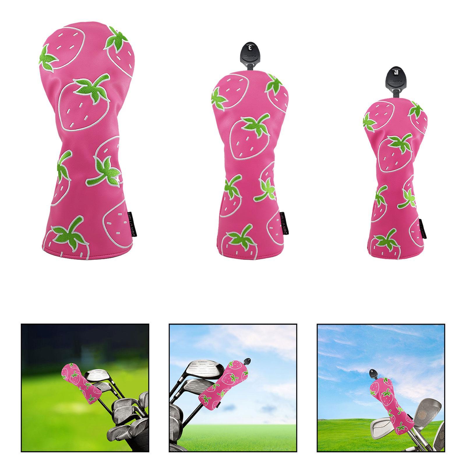 Aardbei bedrukte houten headco - Golf Equipment Gifts recensie en prijs
