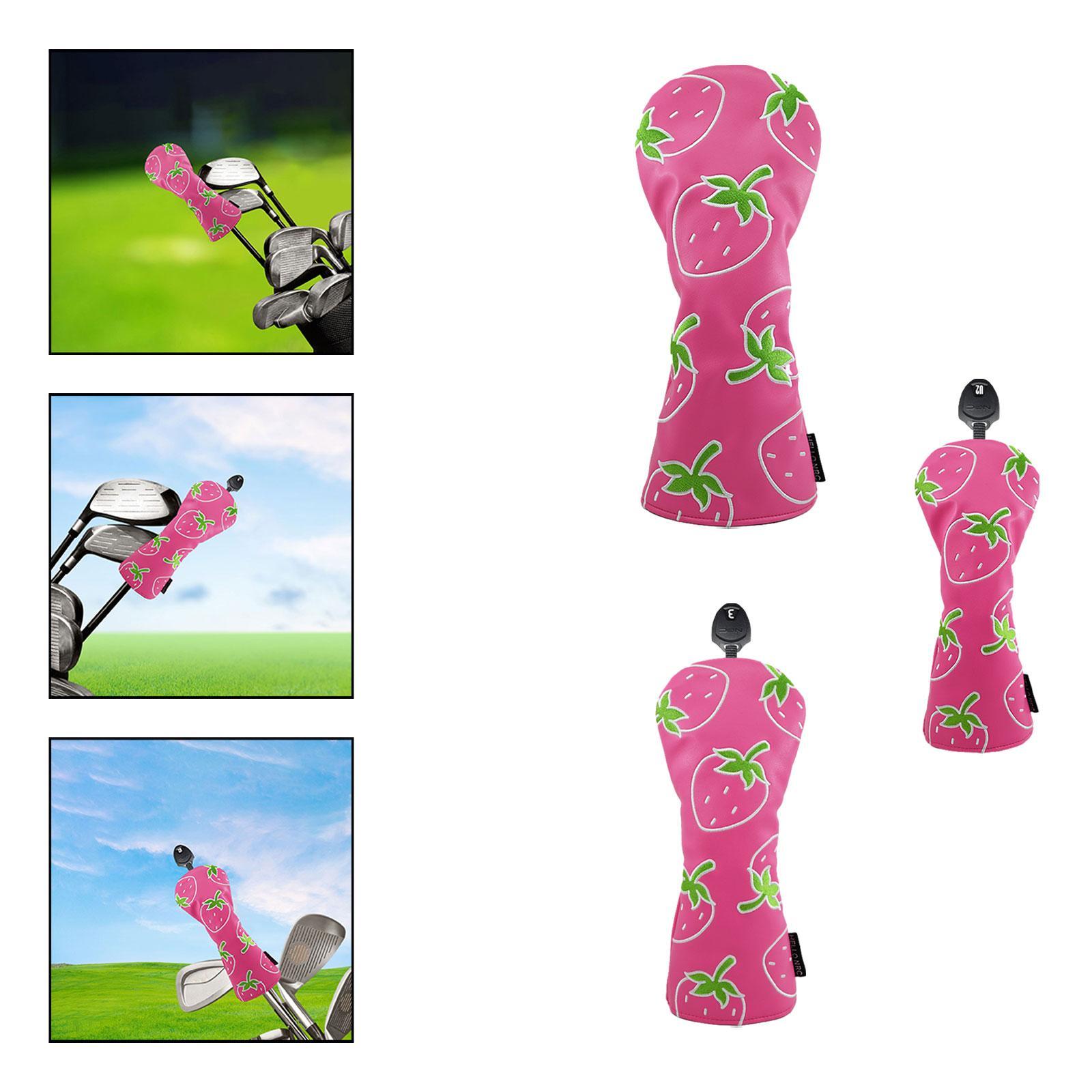 Aardbei bedrukte houten headco - Golf Equipment Gifts recensie en prijs