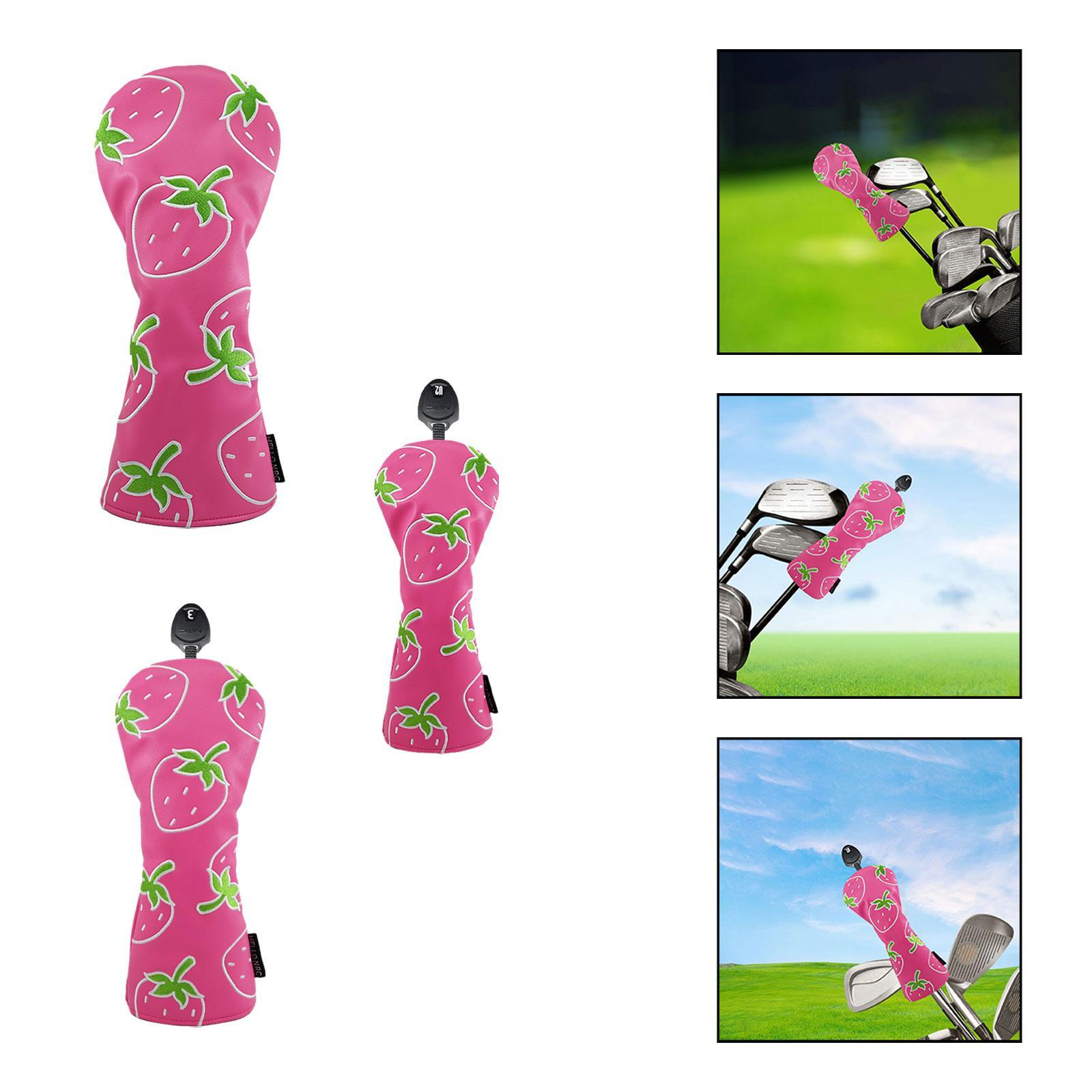 Aardbei bedrukte houten headco - Golf Equipment Gifts recensie en prijs