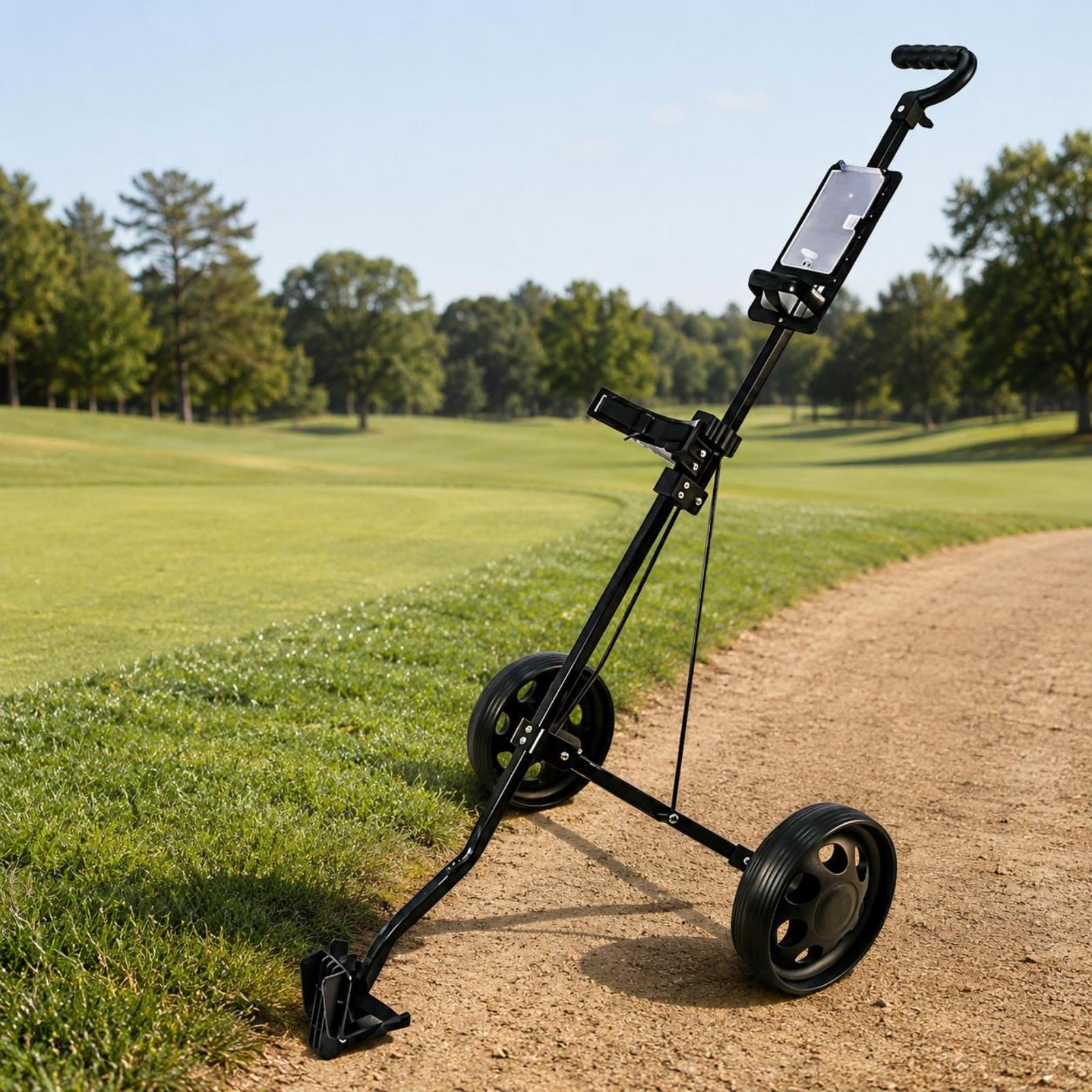 Opvouwbare golfkar met twee wi - Practice Equipment For Golf recensie en prijs