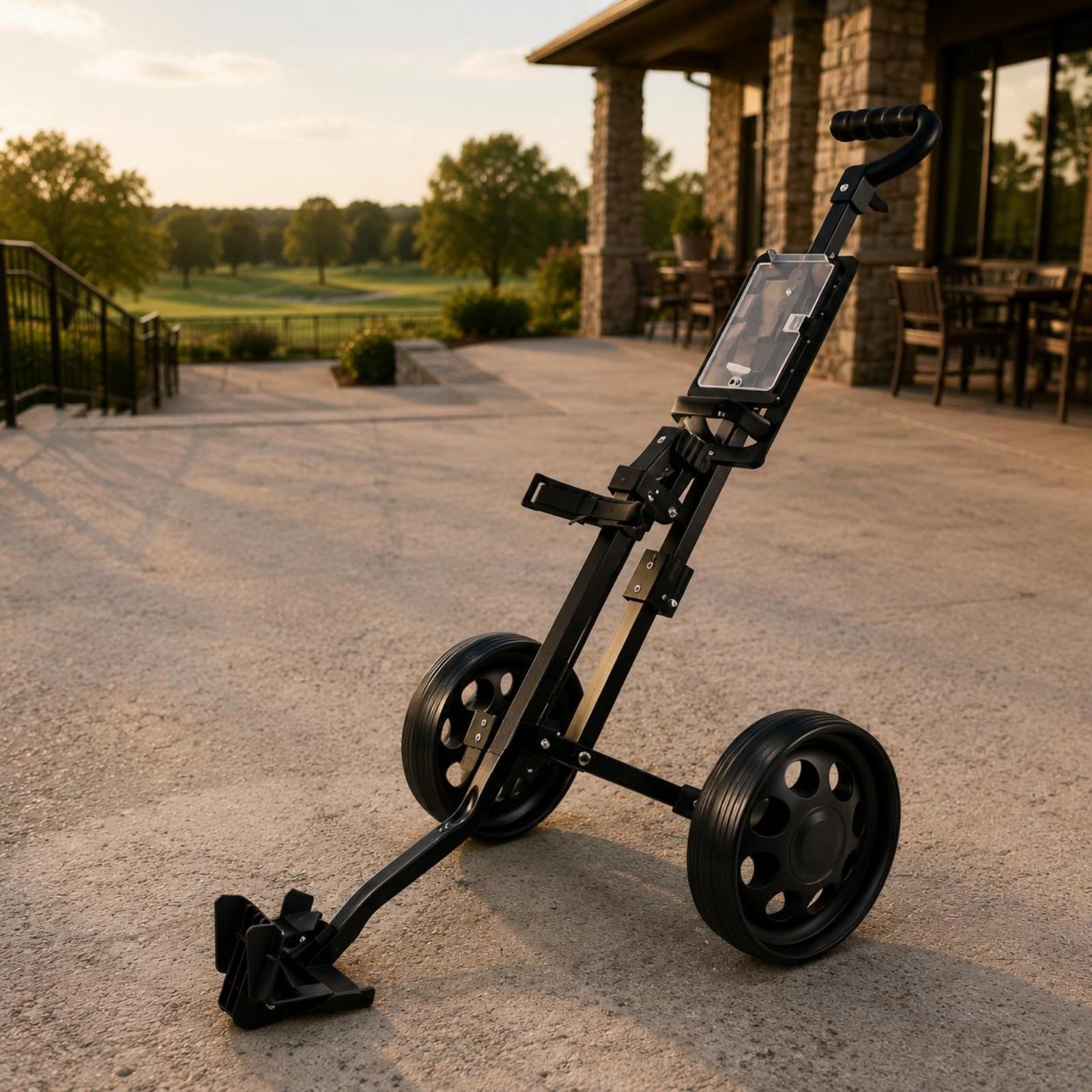Opvouwbare golfkar met twee wi - Practice Equipment For Golf recensie en prijs