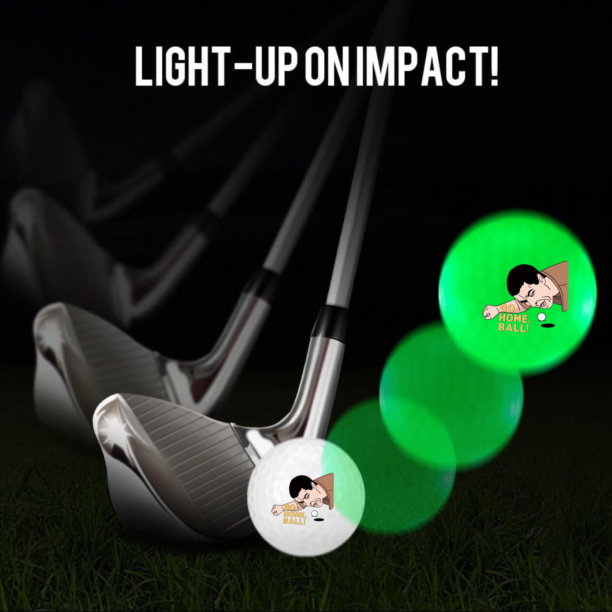 4 stuks Glow-in-the-dark golfb - Golf Equipment Gifts recensie en prijs